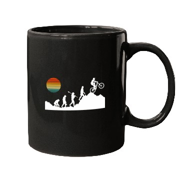 Discover Evolution Downhill Stunts Bike Mountain Biker BMX vintages Mugs