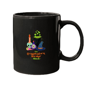 Discover The Construction Worker Witch Foreman Halloween Mason Scary Mugs