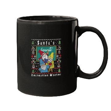 Discover Santas Elfs Ugly Christmas RecreationWorker Mugs