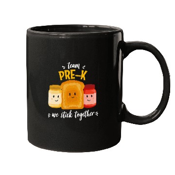 Discover Team Prek We Stick Together Bread Jam Teacher Student Mugs