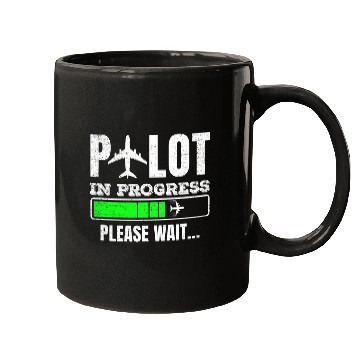 Discover Funny Pilot In Progress Funny Future Pilot Aviation Airplane Mugs