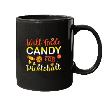 Discover Halloween Pickleball Tee Will Trade Candy For Pickleball Mugs
