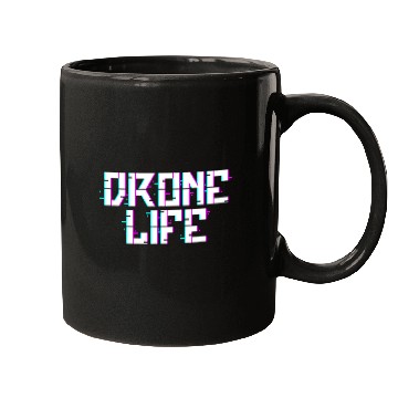 Discover Drone Pilot Retro vintages 80S 90S Glitch Mugs
