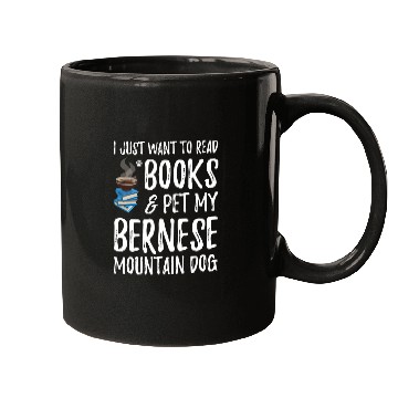 Discover Bernese Mountain Avid Book Reader Dog Mom Gift Mugs