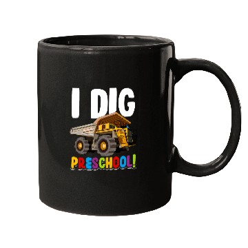 Discover Dump Truck I Dig Preschool 2 Mugs