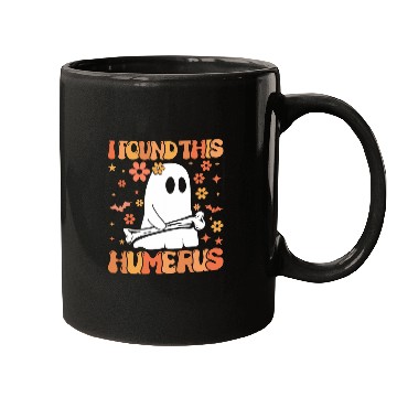 Discover I Found This Humerus Funny Spooky Season Halloween 1 Mugs