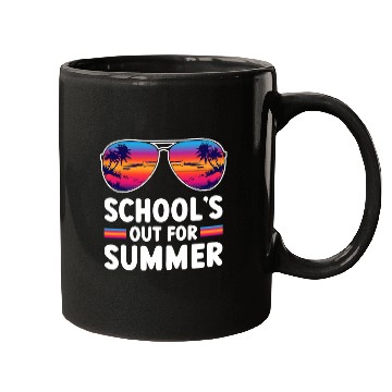 Discover Retro Last Day of Schools Out For Summer Teacher Boys Girls 4 Mugs