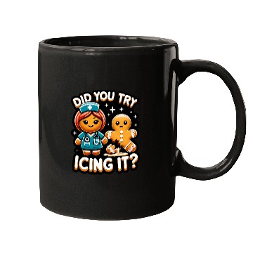 Discover School nurses Christmas Gingerbread Did You Try Icing it Mugs