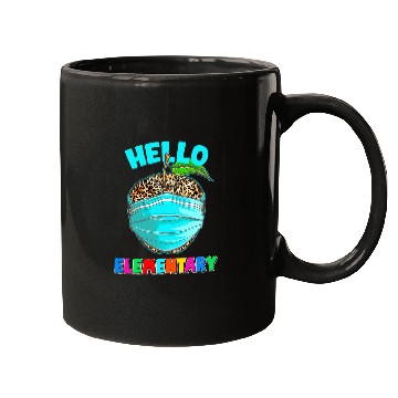 Discover Hello Virtual Elementary Leopard Print for Teacher Student Mugs