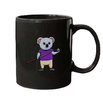 Discover Koala Billiard Ball Snooker Pool Player Billiard Champ Mugs