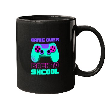 Discover Game over back to school for boys Teacher Student Controller Mugs