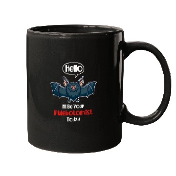 Discover Phlebotomy Tech Vampire Bat Your Phlebotomist Mugs