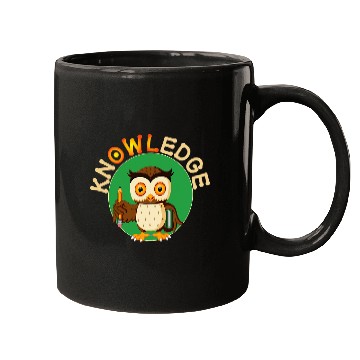 Discover Knowledge Cute Owl Pun School 1st Grade Kids Gift Mugs