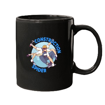 Discover Mens Construction Spider Construction Worker Mugs
