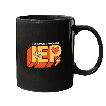 Discover Sped Teacher I Encourage Progress ABA Therapist Groovy Mugs