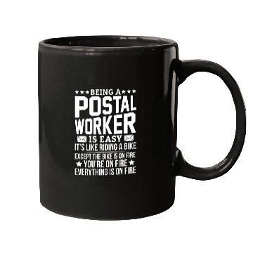 Discover Being a Postal Worker Is Easy Postal Worker Hero Novelty Mugs