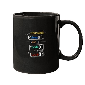 Discover Programmer Dad Programmer Dad Gift Computer Code Dad Mugs