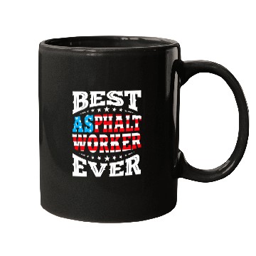 Discover bests ASPHALT WORKER 4th Fourth of July USA American Flag Mugs