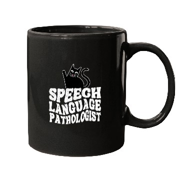 Discover Speech Language Pathologist SLP Cat Speech Therapy Mugs