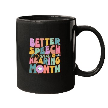 Discover Speech And Hearing Month SLP Speech Language Therapist Mugs