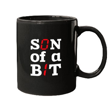 Discover Son Of A Bit Computer Science Binary Code IT Tech Programmer Mugs