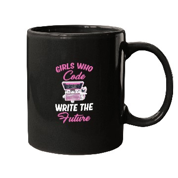 Discover Girl Who Code Writes The Future Programmer Computer Coder Mugs