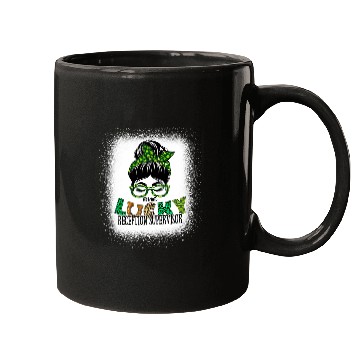 Discover One Lucky Reception Supervisor Bleached St Patricks Day Mugs