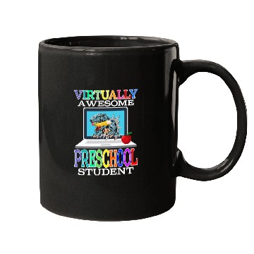Discover Virtually Awesome Preschool Student Back To School 1 Mugs