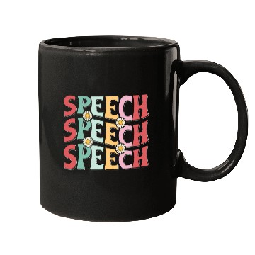 Discover Speech Therapy Retro Speech Language Pathologist Therapist Mugs