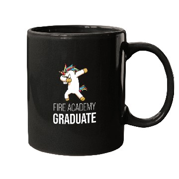 Discover Academy Student Unicorns Fireman Graduation Mugs