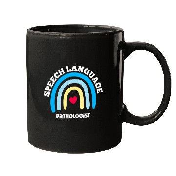Discover Speech Therapy SLP Rainbow Pathologist Therapist Mugs
