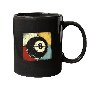 Discover Billiards Pool Player Ball Retro vintages Mugs