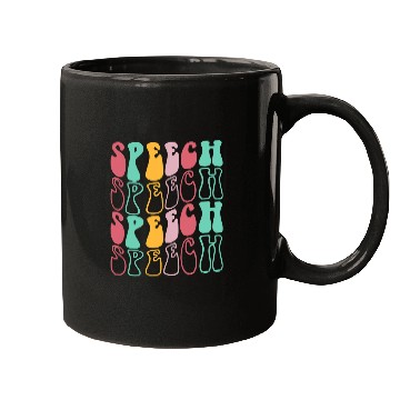 Discover Speech Therapy Retro Speech Language Pathologist Therapist 3 Mugs