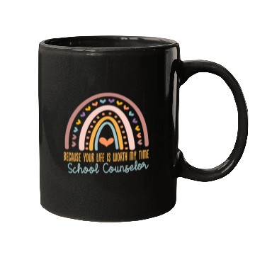 Discover School Counselor Appreciation Rainbow Teacher Counseling Mugs