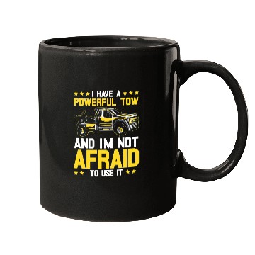 Discover Tow Truck Driver Dad Trucker Powerful Mugs