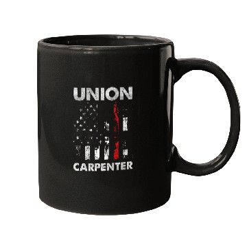 Discover Union Carpenter Labor Day Skilled Union Worker Laborer Mugs