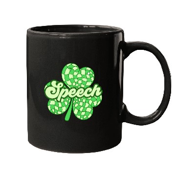 Discover St Patricks Day Speech Therapist SLP Speech Therapy Shamrock 2 Mugs