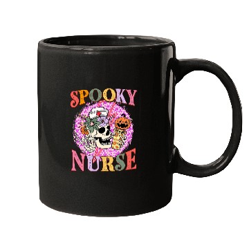 Discover Spooky nurses Workers Caregivers NICU Pediatrics Mugs