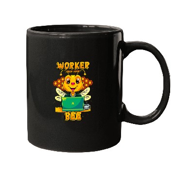 Discover Worker From homes Bee Tee Funny Telecommuter Mugs