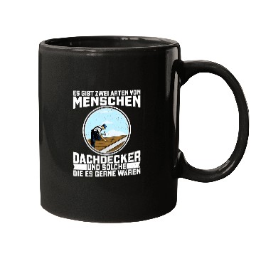 Discover Roofer handyman carpenter construction worker building 14 Mugs