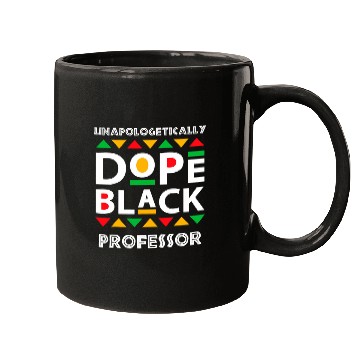 Discover Unapologetically dope black Professor African American Afro Mugs