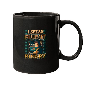 Discover I Speak Fluent Binary Code Programmer 1 Mugs