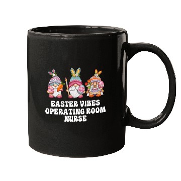 Discover Operating Room nurses Gnomes Easter Vibes Mugs