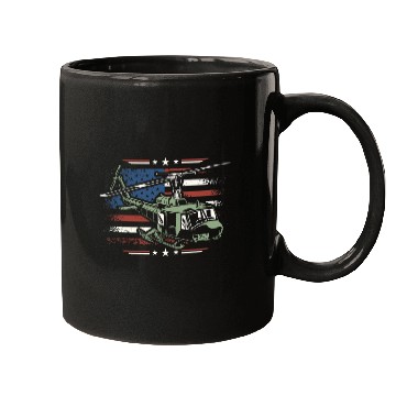 Discover USA Helicopter Pilots Fly Helicopter American Flag Mugs