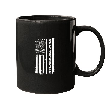 Discover US Flag Repairman HVAC Tech Technician HVAC Mugs