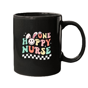 Discover Groovy One Hoppy nurses Bunny Spring Easter Nursing RN NICU Mugs