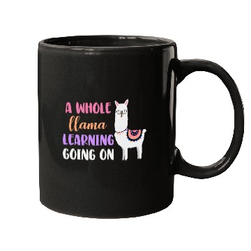 Discover Llama School Teacher Student Whole Llama Learning Mugs