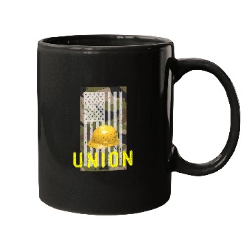 Discover Camouflage Patriotic Union Laborer Worker Iron Hard Hat Mugs