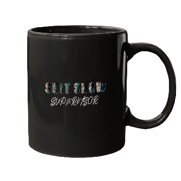 Discover Shit Show Supervisor Funny Mom Boss Manager Coordinator 2 Mugs