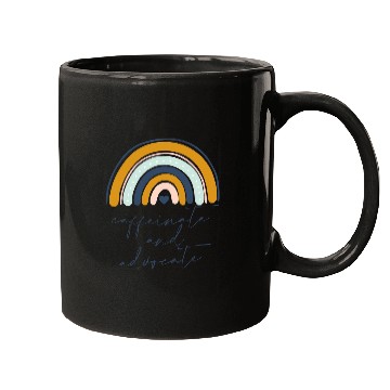 Discover Caffeinate And Advocate Awareness SLP Special Ed Worker Mugs